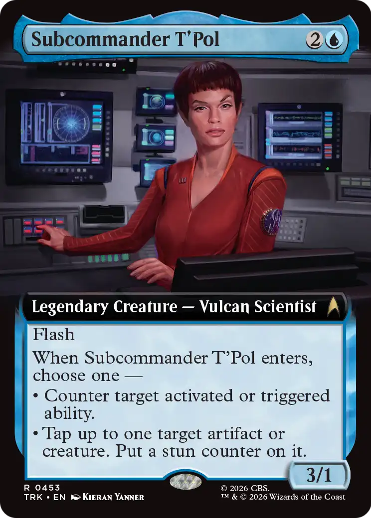 Subcommander T'Pol (Extended Art) [Star Trek] | Cards and Coasters CA