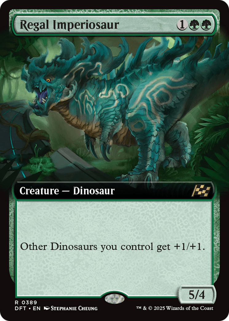 Regal Imperiosaur (Extended Art) [Aetherdrift] | Cards and Coasters CA