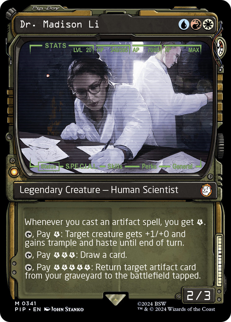 Dr. Madison Li (Showcase) [Fallout] | Cards and Coasters CA