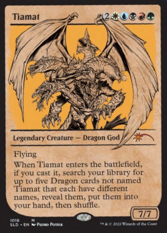 Tiamat (Showcase) [Secret Lair Drop Series] | Cards and Coasters CA