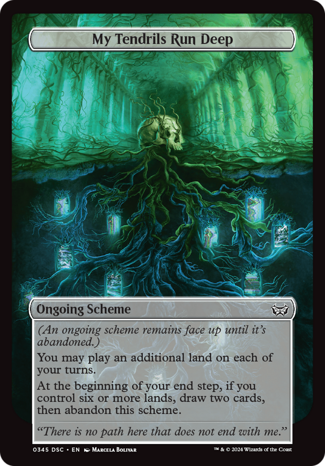 My Tendrils Run Deep (Full Art) [Duskmourn: House of Horror Commander] | Cards and Coasters CA