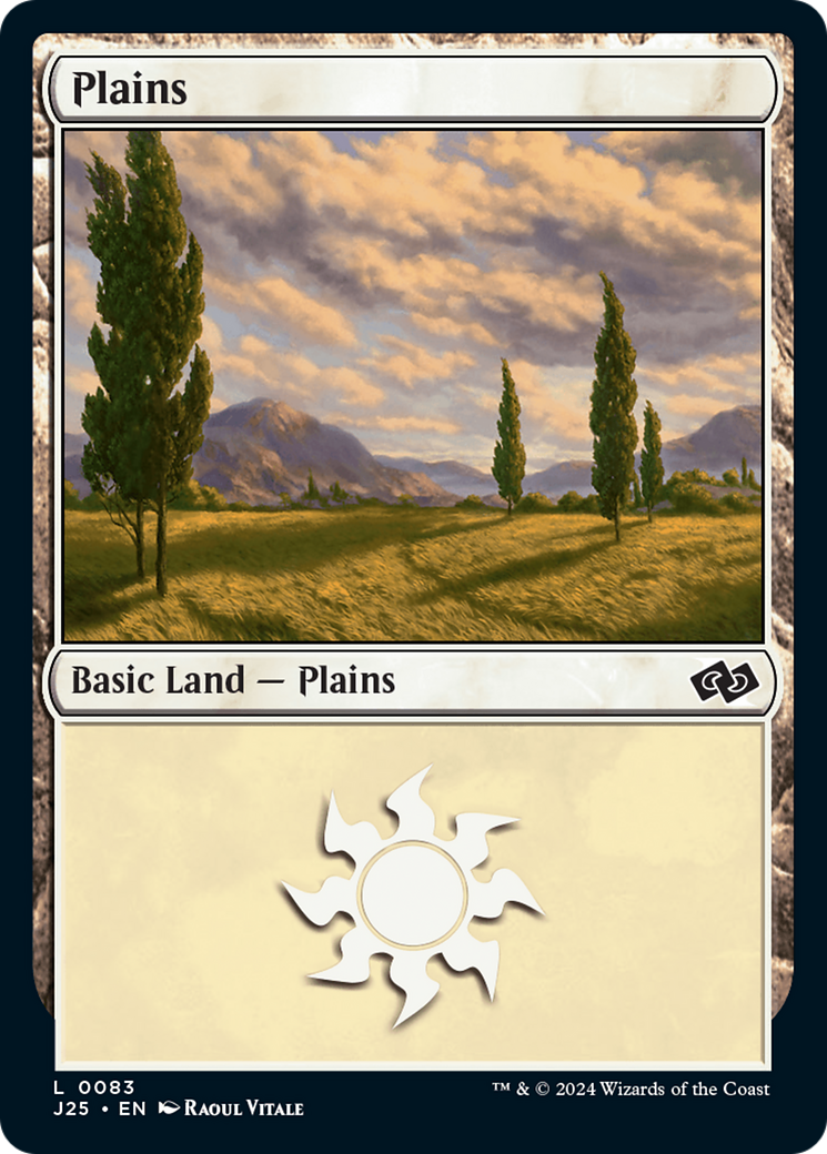 Plains (83) [Foundations Jumpstart] | Cards and Coasters CA