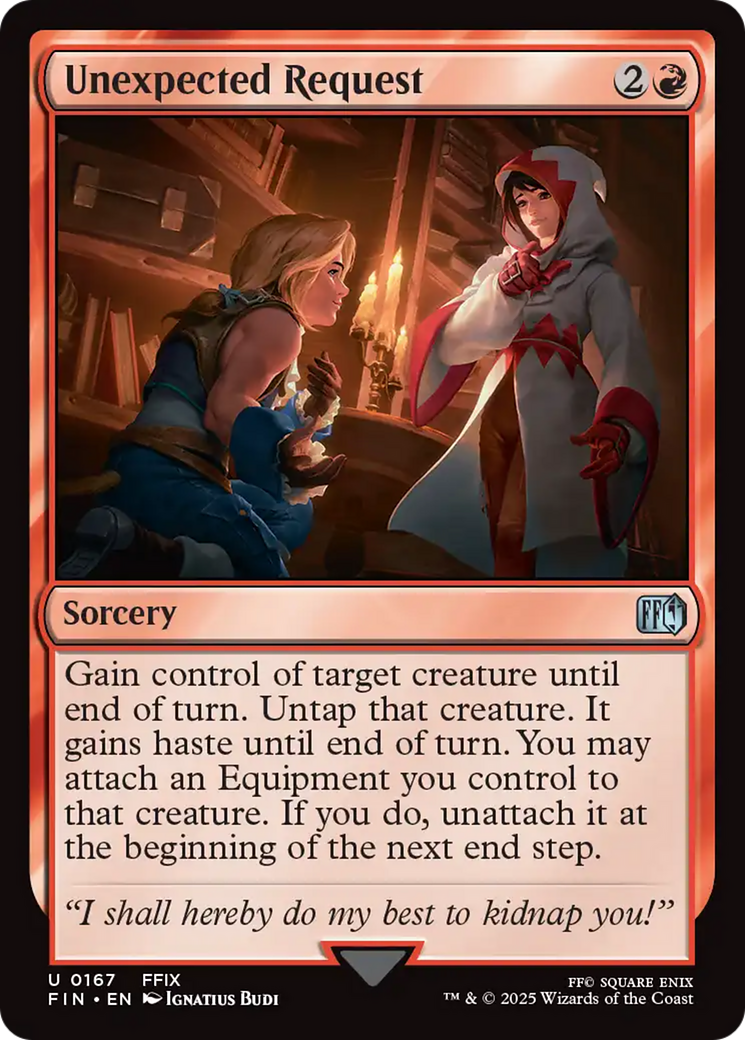 Unexpected Request [FINAL FANTASY] | Cards and Coasters CA