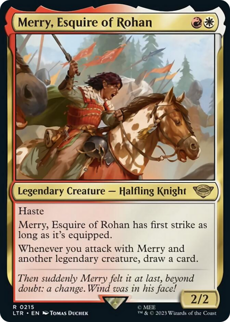 Merry, Esquire of Rohan [The Lord of the Rings: Tales of Middle-Earth] | Cards and Coasters CA