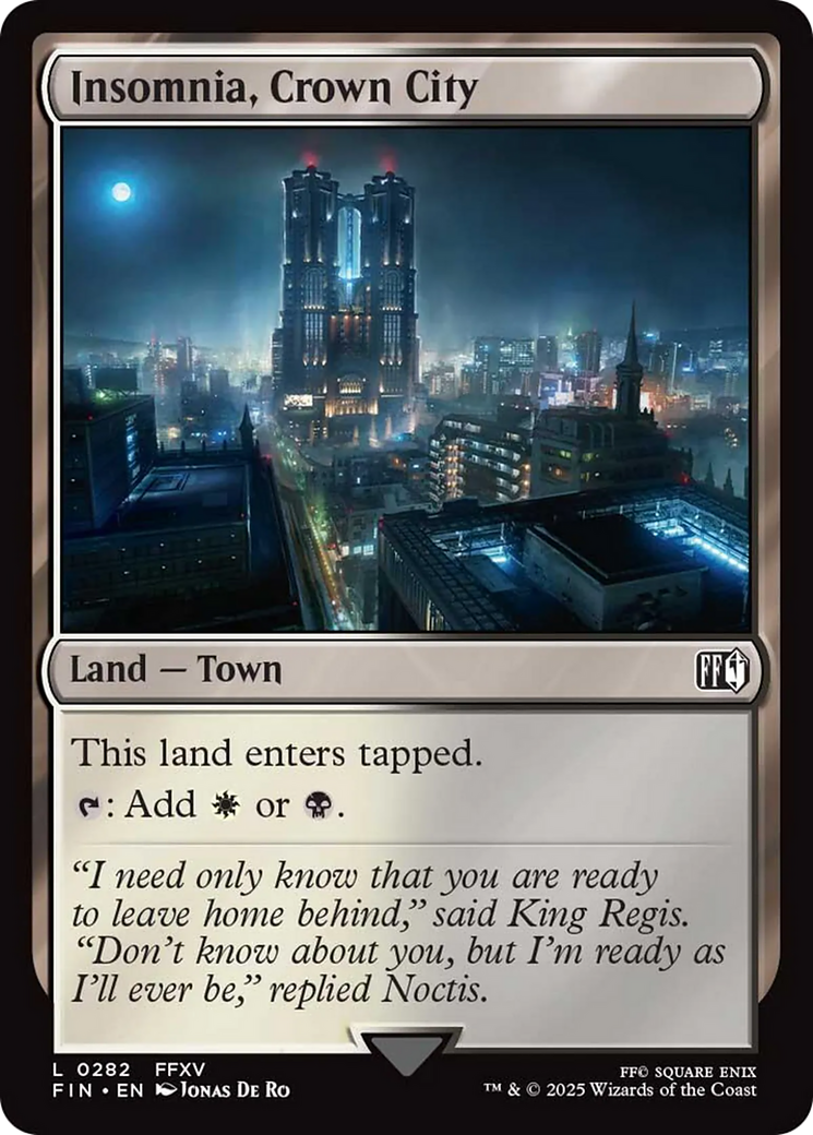 Insomnia, Crown City [FINAL FANTASY] | Cards and Coasters CA