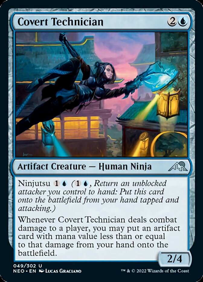 Covert Technician [Kamigawa: Neon Dynasty] | Cards and Coasters CA