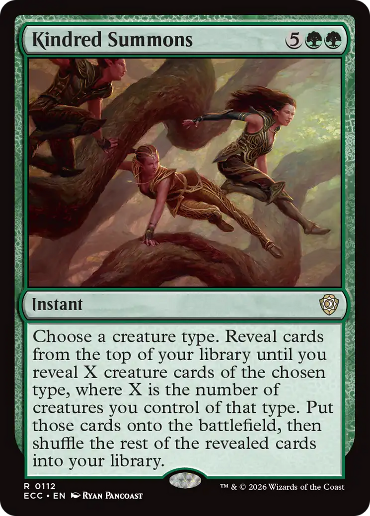 Kindred Summons [Lorwyn Eclipsed Commander] | Cards and Coasters CA