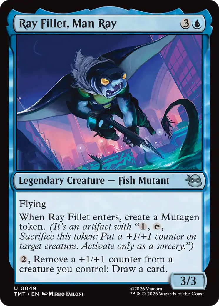 Ray Fillet, Man Ray [Teenage Mutant Ninja Turtles] | Cards and Coasters CA