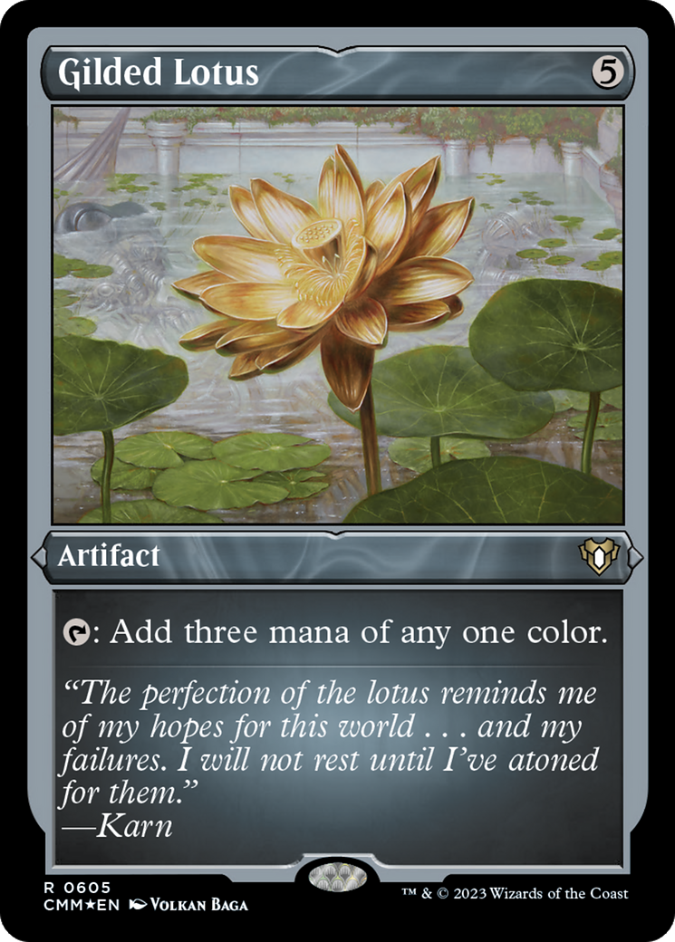 Gilded Lotus (Foil Etched) [Commander Masters] | Cards and Coasters CA