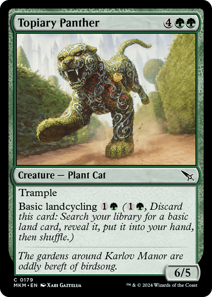 Topiary Panther [Murders at Karlov Manor] | Cards and Coasters CA