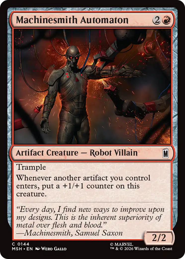 Machinesmith Automaton [Marvel Super Heroes] | Cards and Coasters CA