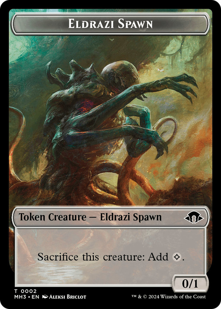 Eldrazi Spawn // Insect (0027) Double-Sided Token [Modern Horizons 3 Tokens] | Cards and Coasters CA
