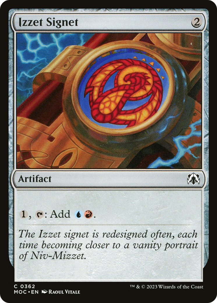 Izzet Signet [March of the Machine Commander] | Cards and Coasters CA