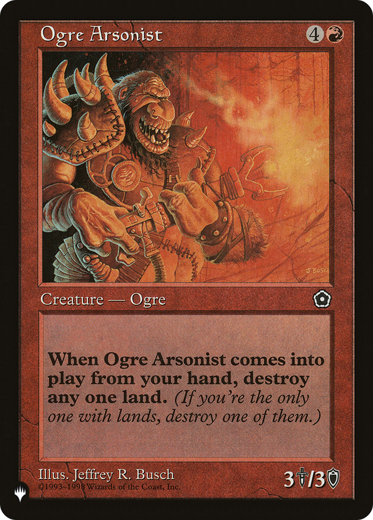 Ogre Arsonist [The List Reprints] | Cards and Coasters CA