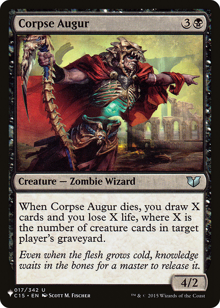 Corpse Augur [The List Reprints] | Cards and Coasters CA