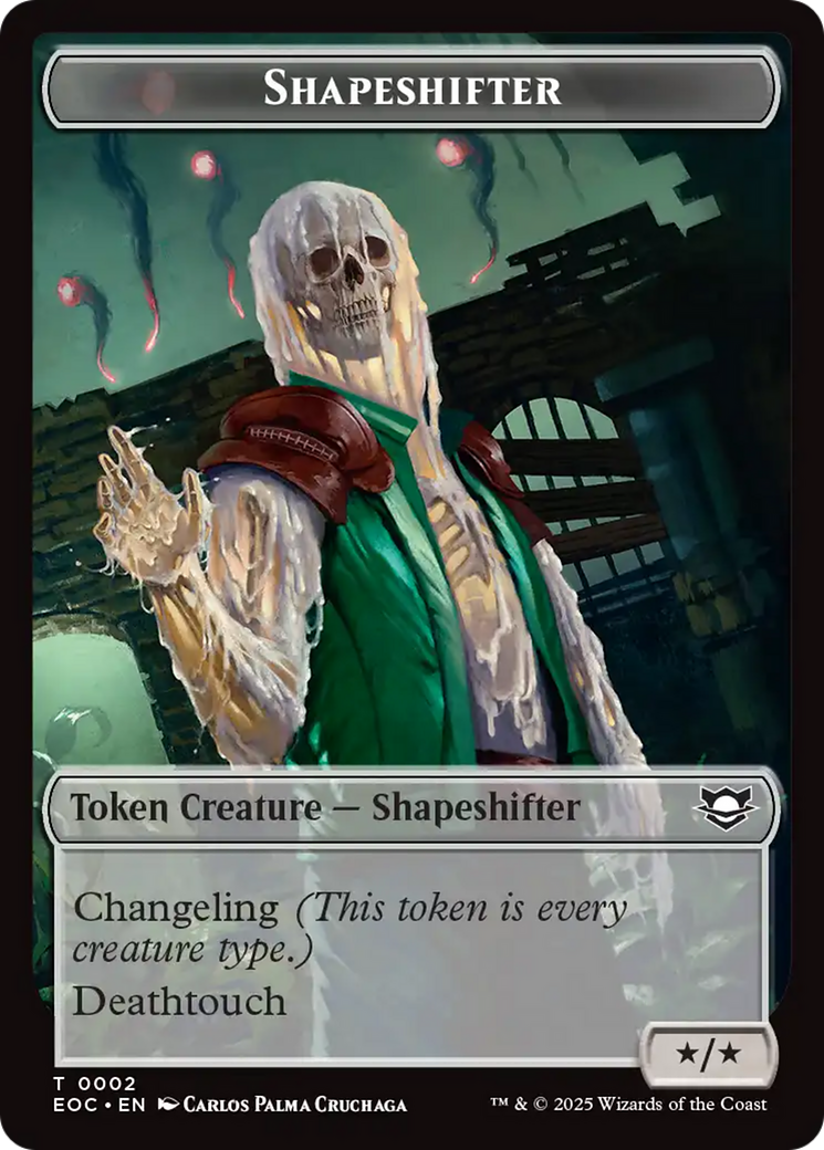 Shapeshifter // Golem (0013) Double-Sided Token [Edge of Eternities Commander Tokens] | Cards and Coasters CA