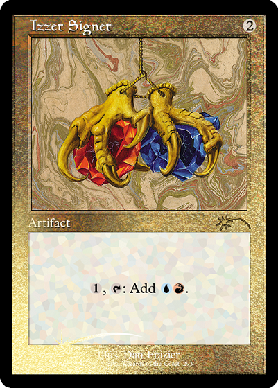 Izzet Signet (Retro) (Foil Etched) [Secret Lair Drop Series] | Cards and Coasters CA