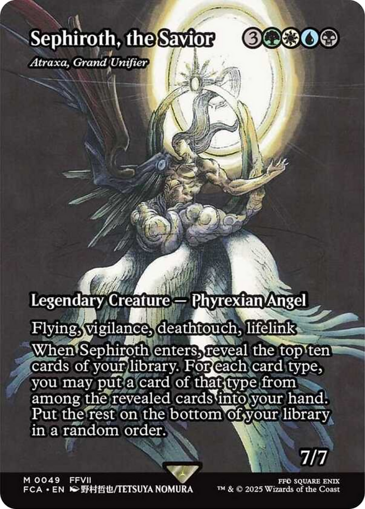Sephiroth, the Savior - Atraxa, Grand Unifier (Showcase) [FINAL FANTASY : Through the Ages] | Cards and Coasters CA