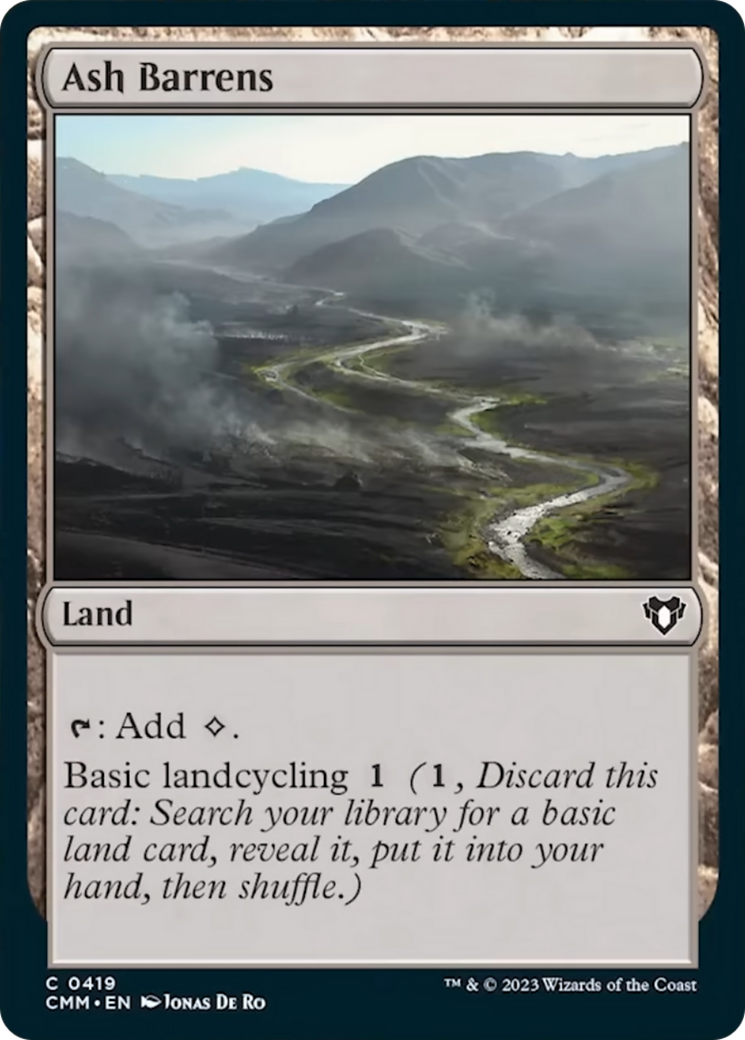 Ash Barrens [Commander Masters] | Cards and Coasters CA