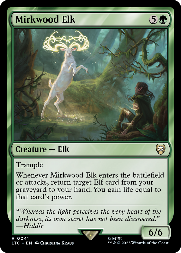 Mirkwood Elk [The Lord of the Rings: Tales of Middle-Earth Commander] | Cards and Coasters CA