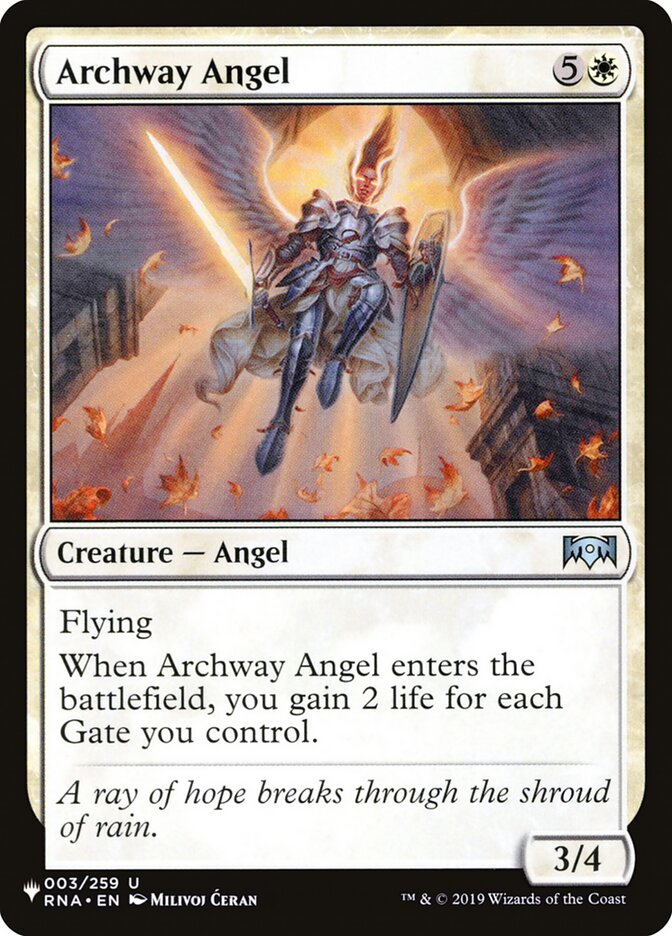 Archway Angel [The List] | Cards and Coasters CA