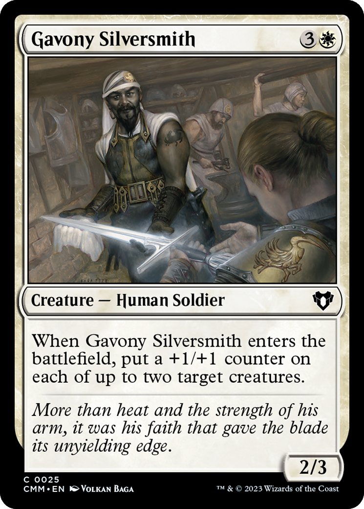 Gavony Silversmith [Commander Masters] | Cards and Coasters CA