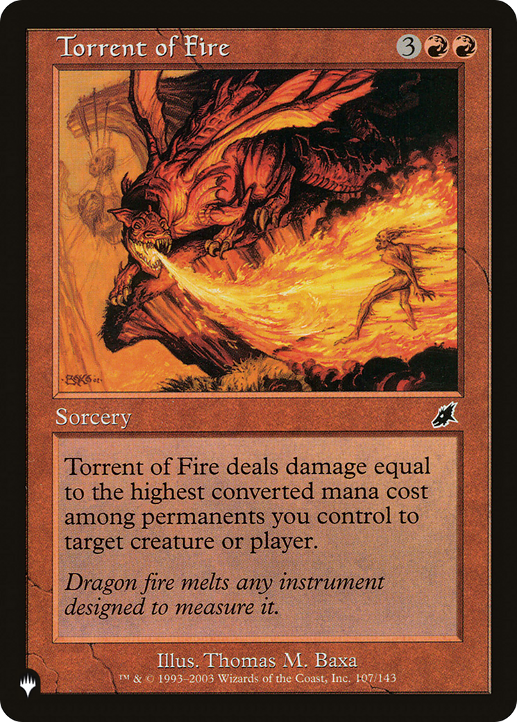 Torrent of Fire [The List Reprints] | Cards and Coasters CA