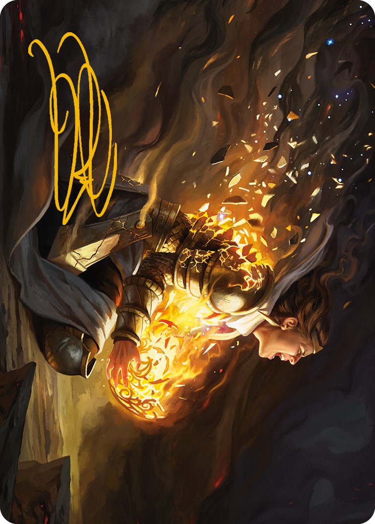 Vanish into Eternity Art Card (Gold-Stamped Signature) [Phyrexia: All Will Be One Art Series] | Cards and Coasters CA