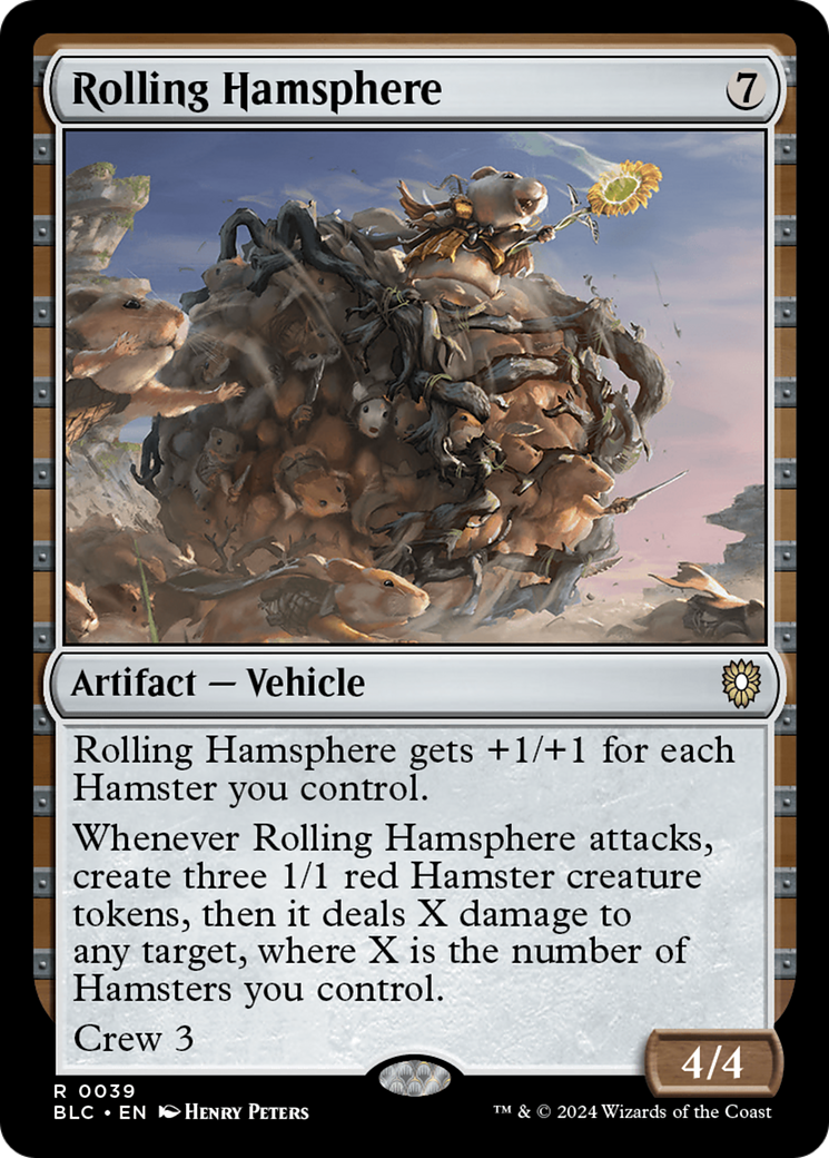 Rolling Hamsphere [Bloomburrow Commander] | Cards and Coasters CA