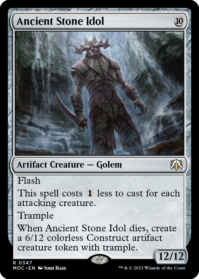 Ancient Stone Idol [March of the Machine Commander] | Cards and Coasters CA