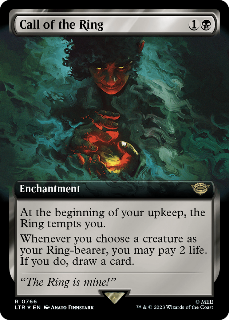 Call of the Ring (Extended Art) (Surge Foil) [The Lord of the Rings: Tales of Middle-Earth] | Cards and Coasters CA