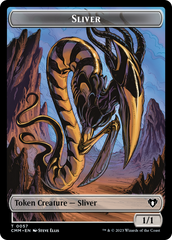 Sliver Army // Sliver Double-Sided Token [Commander Masters Tokens] | Cards and Coasters CA