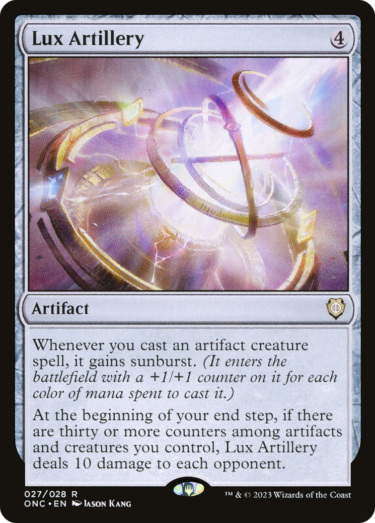 Lux Artillery [Phyrexia: All Will Be One Commander] | Cards and Coasters CA