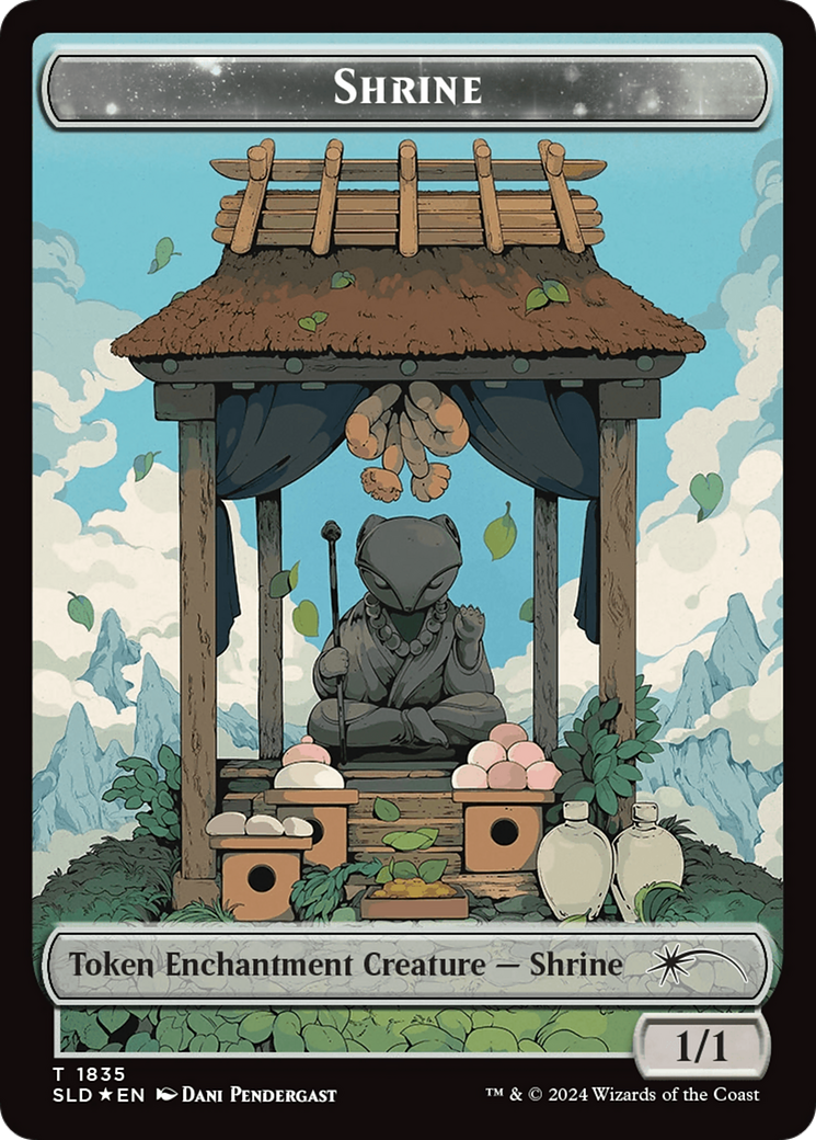 Shrine Token (Rainbow Foil) [Secret Lair: From Cute to Brute Tokens] | Cards and Coasters CA