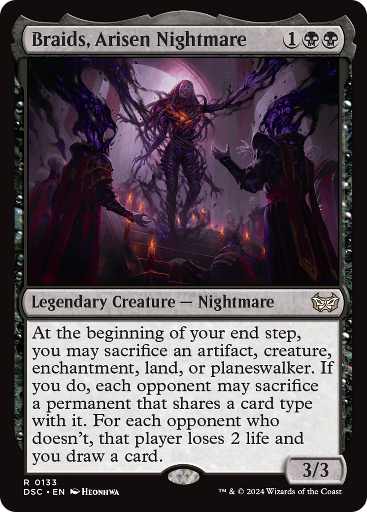 Braids, Arisen Nightmare [Duskmourn: House of Horror Commander] | Cards and Coasters CA