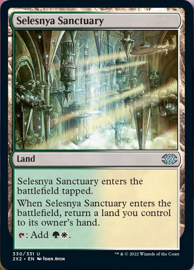 Selesnya Sanctuary [Double Masters 2022] | Cards and Coasters CA