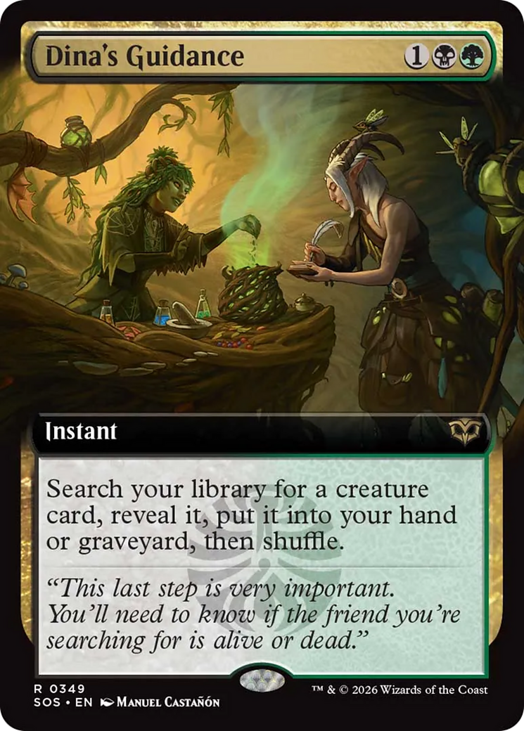 Dina's Guidance (Extended Art) [Secrets of Strixhaven] | Cards and Coasters CA