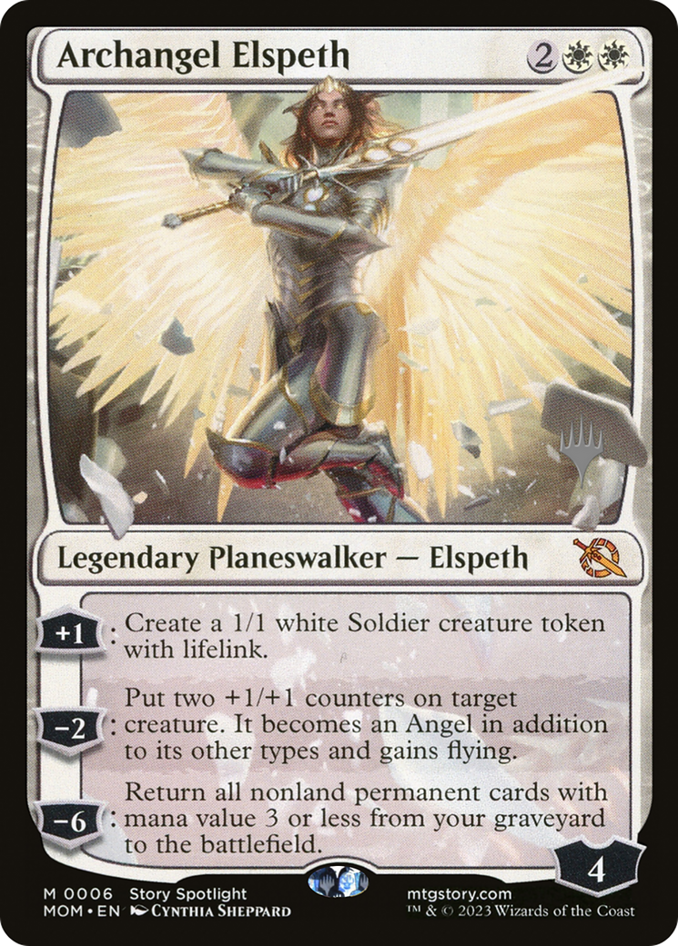 Archangel Elspeth (Promo Pack) [March of the Machine Promos] | Cards and Coasters CA