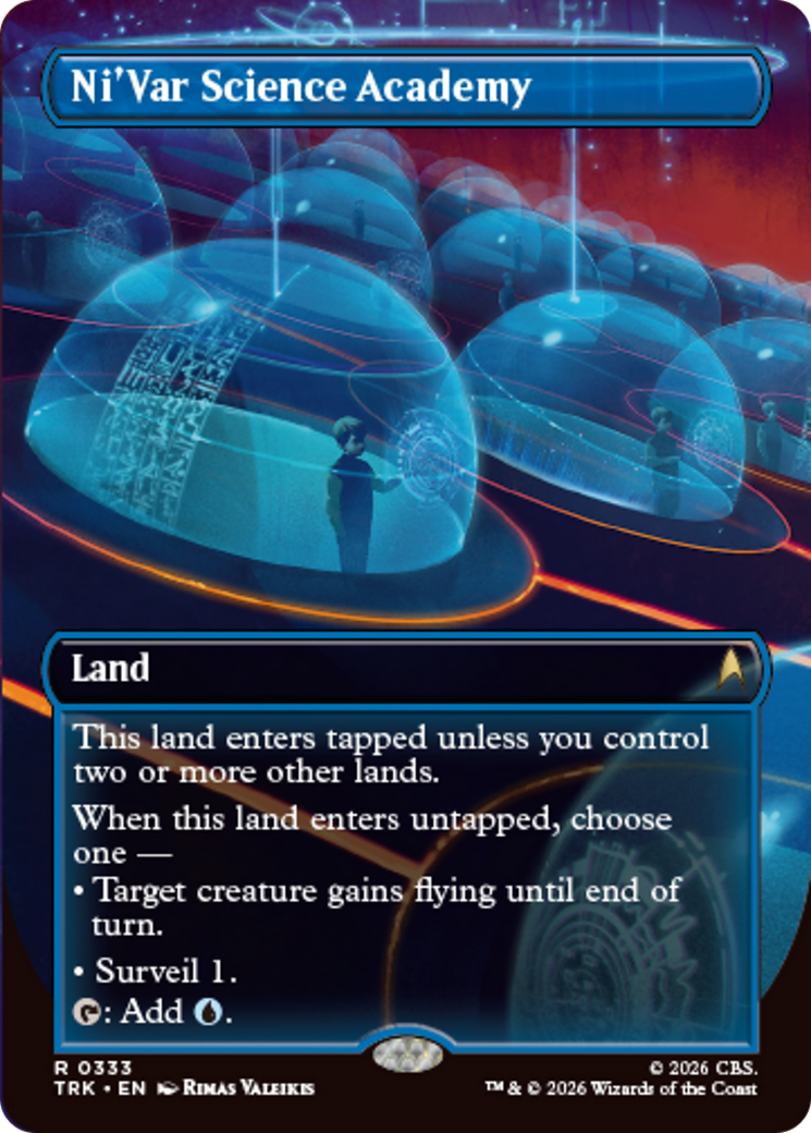 Ni'Var Science Academy (Borderless) [Star Trek] | Cards and Coasters CA