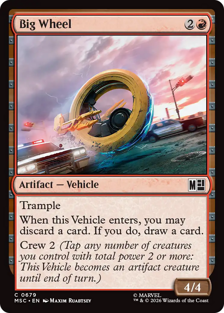 Big Wheel [Marvel Super Heroes Commander] | Cards and Coasters CA