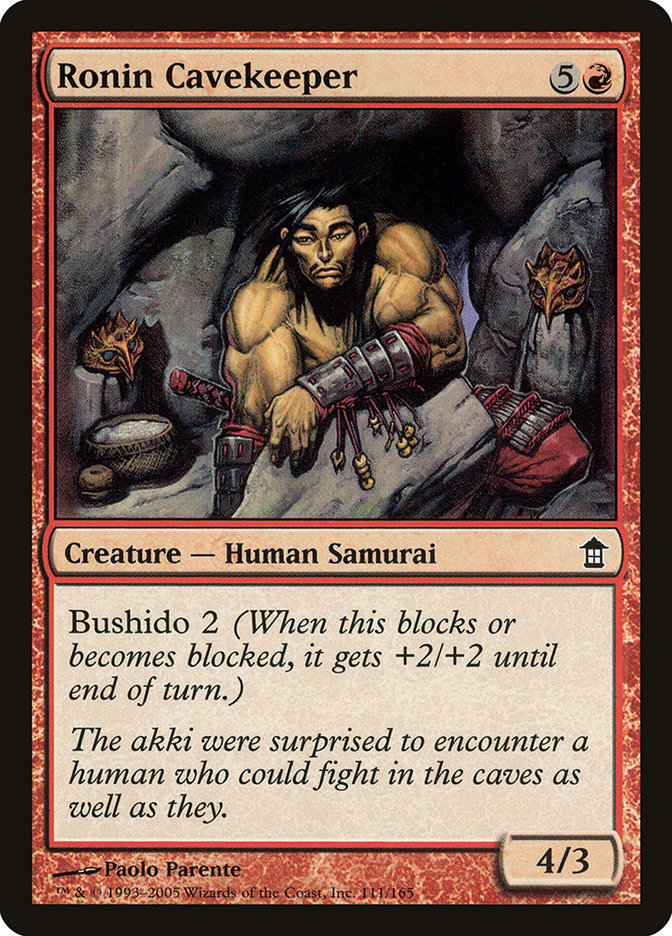 Ronin Cavekeeper [Saviors of Kamigawa] | Cards and Coasters CA