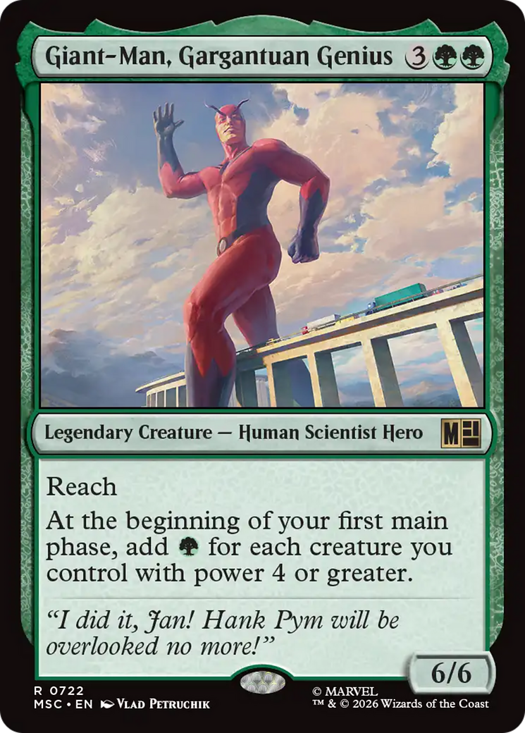 Giant-Man, Gargantuan Genius [Marvel Super Heroes Commander] | Cards and Coasters CA