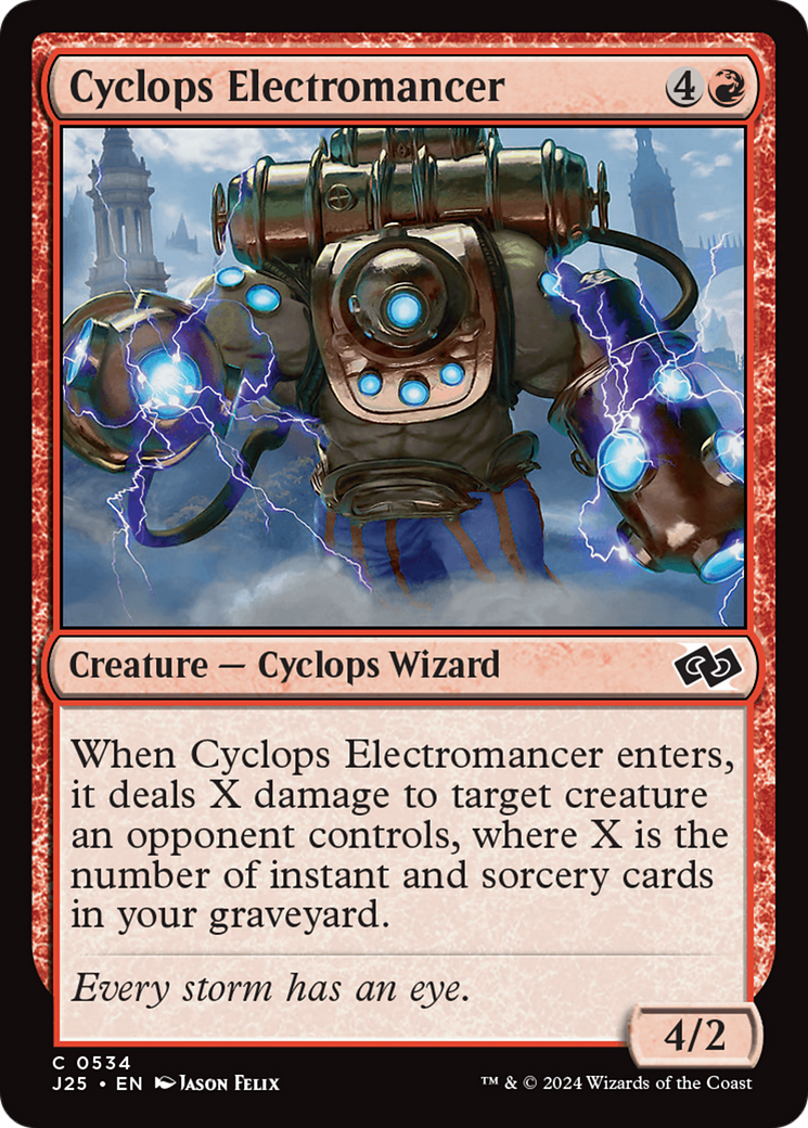 Cyclops Electromancer [Foundations Jumpstart] | Cards and Coasters CA