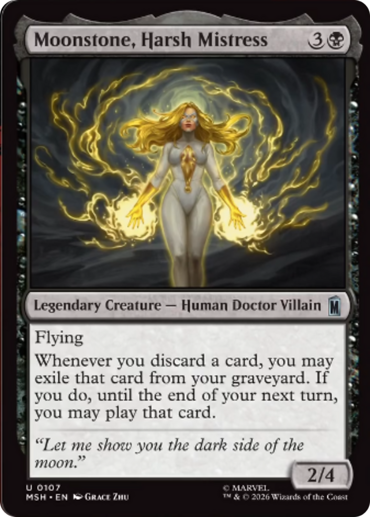 Moonstone, Harsh Mistress [Marvel Super Heroes] | Cards and Coasters CA