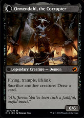 Jerren, Corrupted Bishop // Ormendahl, the Corrupted [Innistrad: Midnight Hunt] | Cards and Coasters CA