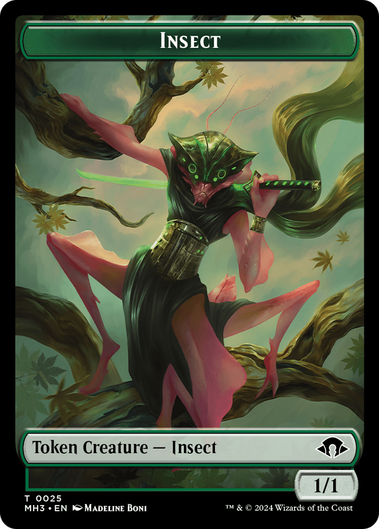 Eldrazi Spawn // Insect (0025) Double-Sided Token [Modern Horizons 3 Tokens] | Cards and Coasters CA