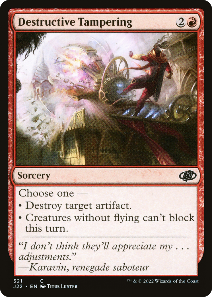Destructive Tampering [Jumpstart 2022] | Cards and Coasters CA
