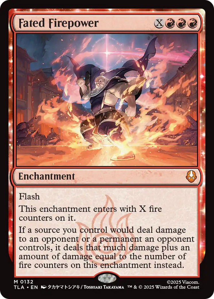 Fated Firepower [Avatar: The Last Airbender] | Cards and Coasters CA