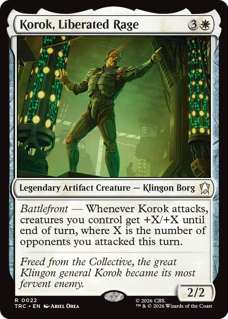 Korok, Liberated Rage [Star Trek Commander] | Cards and Coasters CA