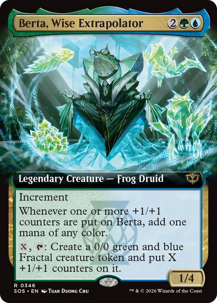 Berta, Wise Extrapolator (Extended Art) [Secrets of Strixhaven] | Cards and Coasters CA